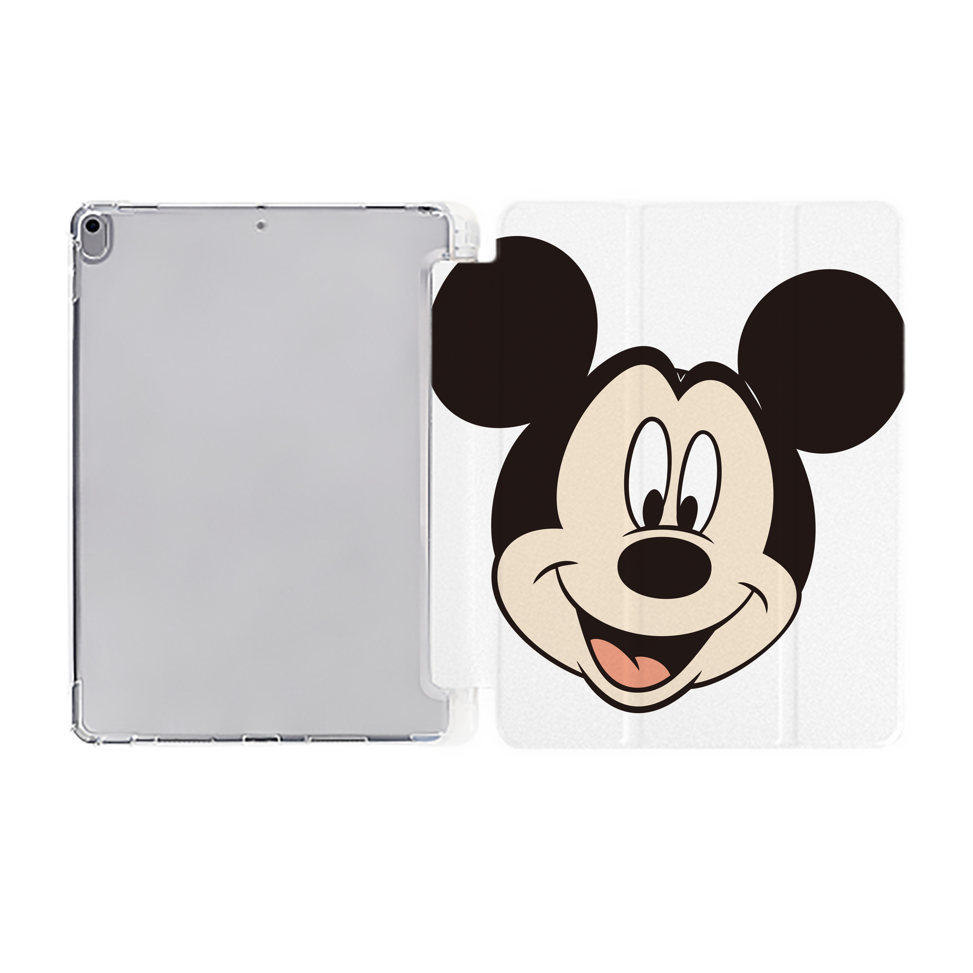 （画像用） ミッキーマウス Mickey Mouse IPad ケース ペン収納付き 三つ折りスタンド PUレザー×シリコン 対応機種9.5/10.5/10.9インチ